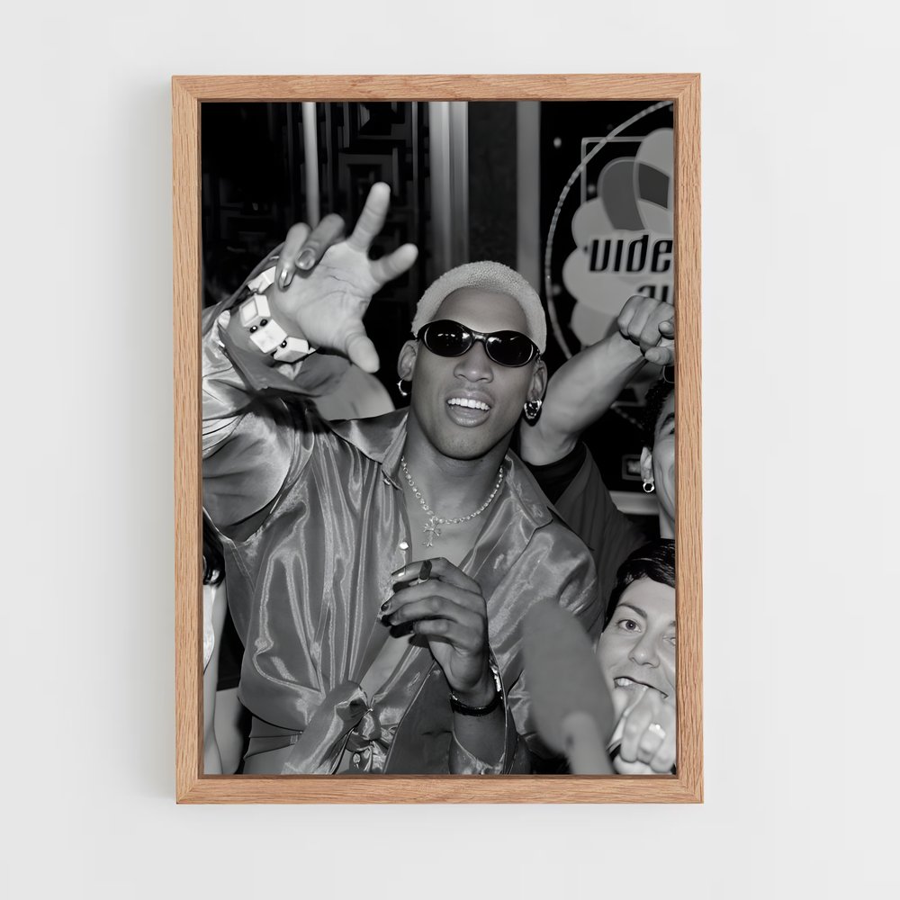 Poster Dennis de rodman – affiche Basketball (vue 4)